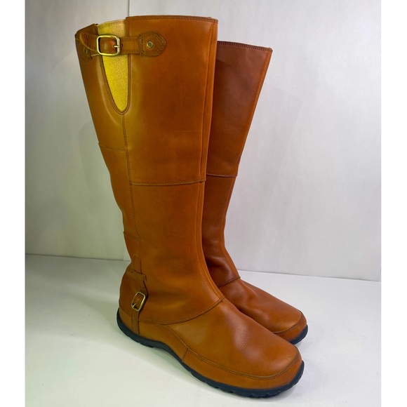 The North Face Shoes - The North Face Trail Camryn Riding Leather Tan Knee Books